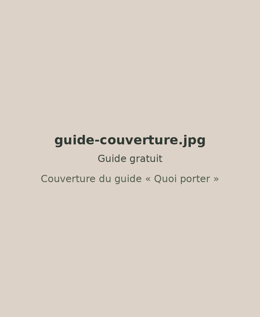 Couverture du guide « Quoi porter »
